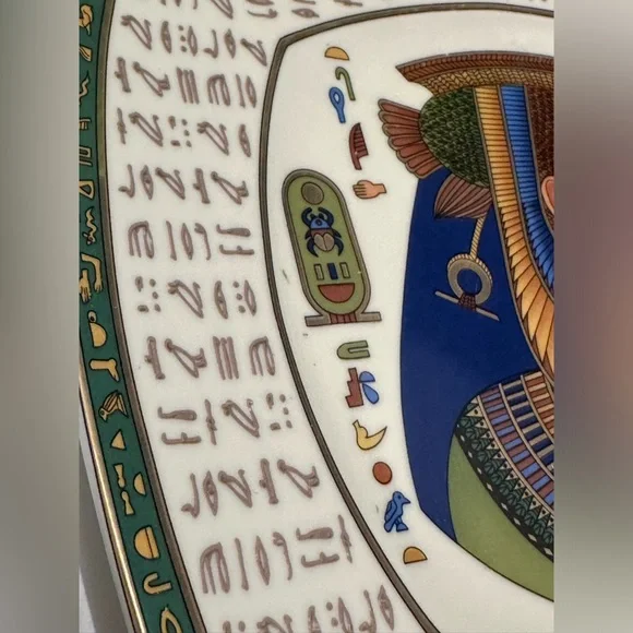 LIMOGES - FM Fathi Mahmoud Made in Egypt Square Plate 10”5 - Picture 9 of 9